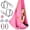 Pink, variant on Aerial Yoga Hammock 5.5 Yards (198 Inches) – Premium Aerial Silk Swing for Antigravity Fitness, Inversion Therapy, Strength & Flexibility | Purple | Yoga Trapeze for Home & Studio