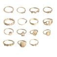 thumbnail image 6 of JUSIP Gold Knuckle Rings Set for Women, Cute Stackable Finger Midi Rings, Dainty Chunky Stacking Statement Womens ring pack, 6 of 45