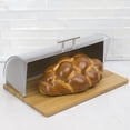 thumbnail image 2 of Home Basics BB00730 Bread Box Acrylic&Wood, 2 of 7