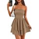 thumbnail image 1 of Vestido PRETTYGARDEN para mujer, verano 2025, sin tirantes, tubo, tamaño mini, 1 of 4