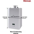 thumbnail image 5 of Tigris Fulfillment Partners B3207057 RE Indoor Tankless Gas Water Heater - Natural Gas - 0.26 to 5.3 GPM - 140K BTU - Silver, 5 of 5