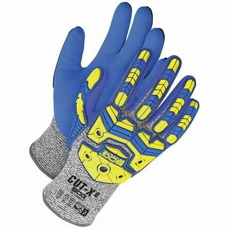 Cut-Resistant Impact Gloves, Cut Level A8 ,Dipped ,Nitrile ,Sandy ,XL 1 PR