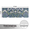 thumbnail image 5 of Kitchen Rugs Sets Of 2,Blue Ethnic Paisley Pattern Anti Fatigue Kitchen Mat Rugs Non Slip Washable,Decorative Kitchen Floor Mats for Kitchen,Sink,Laundry,17"X47", 5 of 5