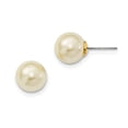 thumbnail image 1 of 1928 Cultura Simulated Pearl Button Post Earrings; for Adults and Teens; for Women and Men, 1 of 2