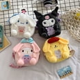 thumbnail image 2 of Sanrio Bolso De Hombro Japonés De Dibujos Animados Crossbody Bag Kuromi Monedero Chica Corazón Canela Perro Bolsa De Felpa Lindo Todo Combinado Femenino, 2 of 4