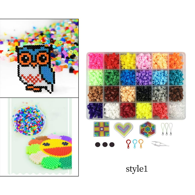 2400 Pieces Fuse Beads Pixel Art Project 5mm 3D 