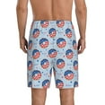 thumbnail image 3 of Gaeub Donut with the USA Fag Printed Men's Short Pajama Pants, Lightweight Lounge & Sleep Bottoms Keep You Cool - XX-Large, 3 of 9