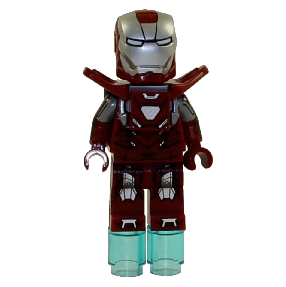 silver iron man lego