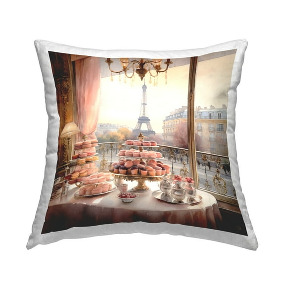 Stupell Industries Parisian Desserts View Decorative Printed Throw Pillow Design by RB