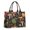 Colorful Mushroom Leaf, variant on Large Capacity Tote Bag,Colorful Mushroom Insect Light Pattern Handbag Fashion Luxury Tote Bag,15.7"x13"x 5.1" Inches,Laptop Compatible