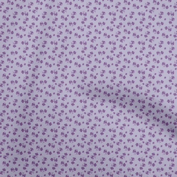 oneOone Viscose Chiffon Purple Fabric Floral Craft Projects Decor Fabric Printed By The Yard 42 Inch Wide
