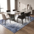 thumbnail image 6 of ICEANT 5'x10' Rectangle Area Rug, Abstract Style Living Room Area Rug with Non-Slip Bottom, Machine Washable Low Pile Carpet for Bedroom Kitchen Hallway, Blue, 6 of 6