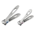 thumbnail image 2 of Cortaúñas gruesas de gran tamaño para uñas de los pies y uñas gruesas, cortaúñas de acero inoxidable, cortaúñas de los pies, cortaúñas de acero inoxidable para hombres, ancianos, adultos (plata), 2 of 5