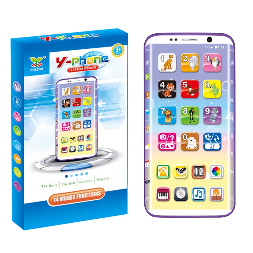Educational Kids Phone Toys Smart Phone Toy Touch Screen English Learning Toy 