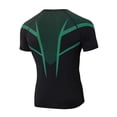 thumbnail image 5 of KLHDSF Men's Athletic Short Sleeve Compression Shirts Stretch Performance T-Shirt Running Workout Tops Quick Dry Base Layer Green XXL, 5 of 7