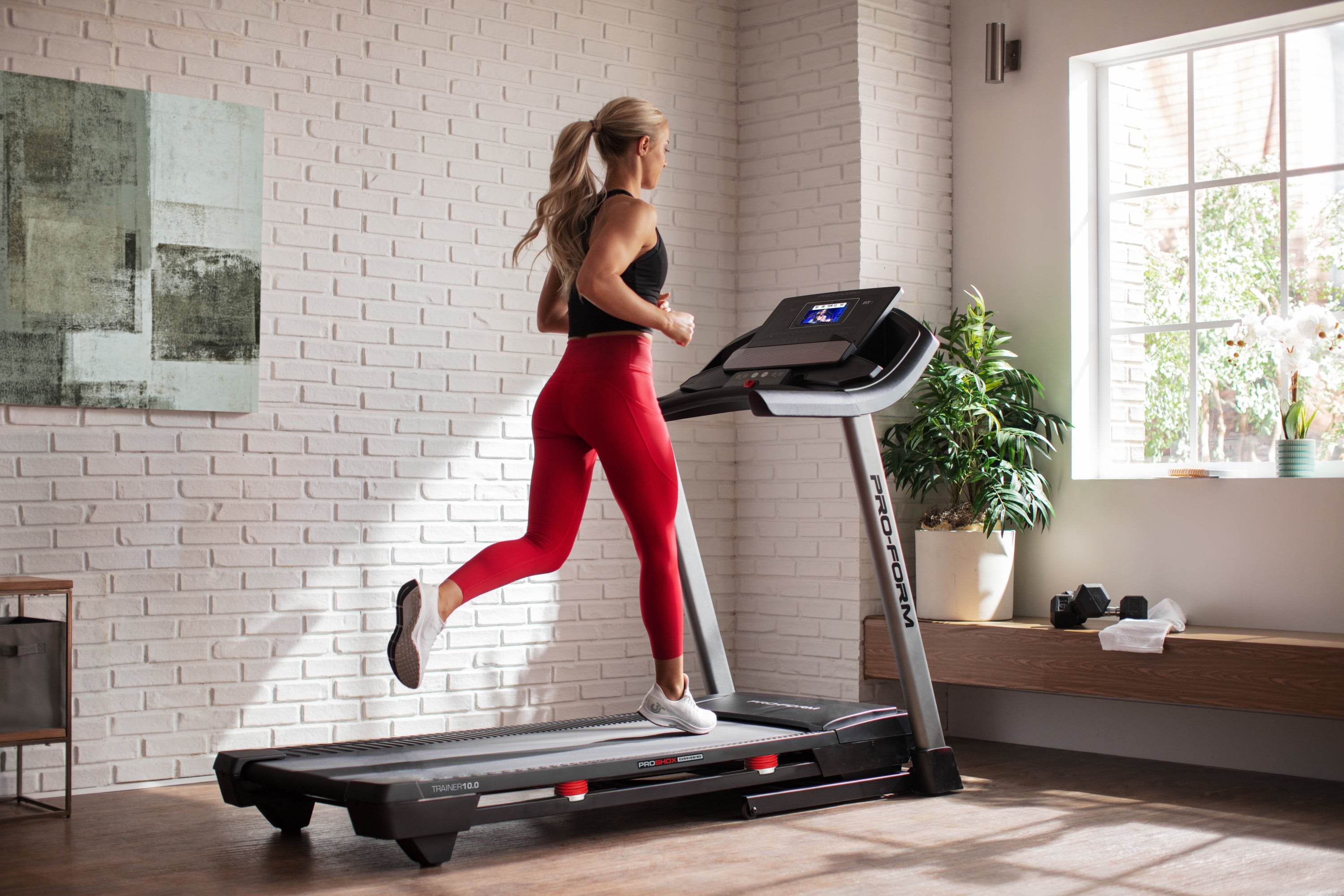 ProForm Trainer 10.0 Smart Treadmill with 7 HD Touchscreen and 30 Day iFIT Family Membership