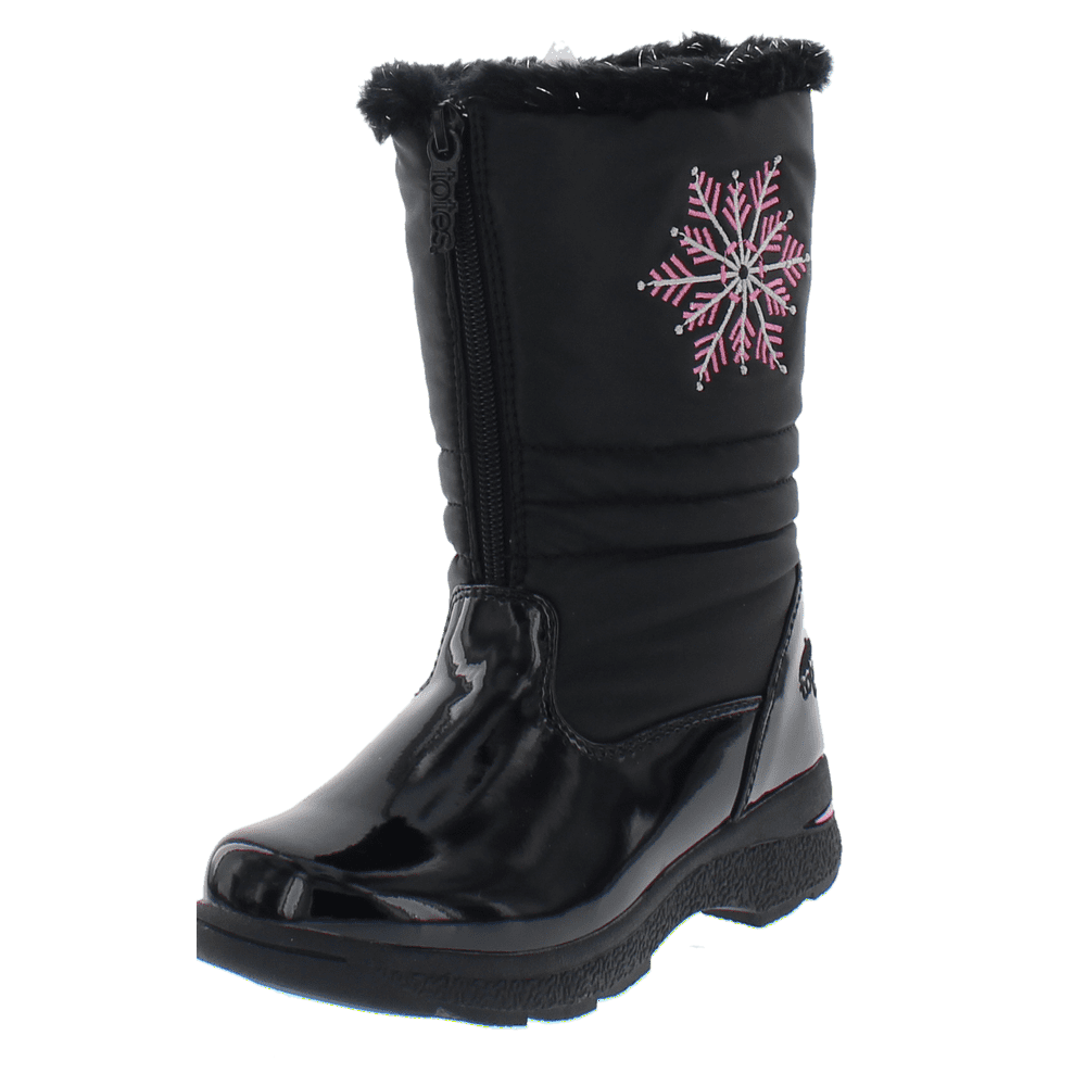 totes - Totes Girls Snow Boots with Zipper & Wide Calf - Walmart.com ...