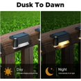 thumbnail image 4 of Pack Colorful Waterproof Solar Fence Light, Colorful Solar Deck Light IP65 Waterproof Solar Trail Light Wall Lamp for Garden, Step, Path, Stairs, Patio, Fence,, 4 of 5