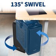 VIVO Black Under-Desk and Wall PC Mount, Computer Case Holder with 135 Swivel