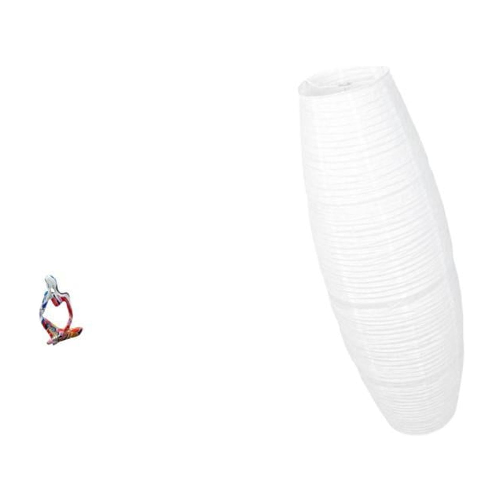 Resin Statue Floor Lamp Shade Figurine Abstract Design Modern Polyresin Paper Decor for Living Room Bedroom Office