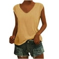 thumbnail image 1 of Camisetas de Cuello Redondo Impreso Gradiente de las Mujeres, Manga Corta Casual Top para el Uso Diario, 1 of 5