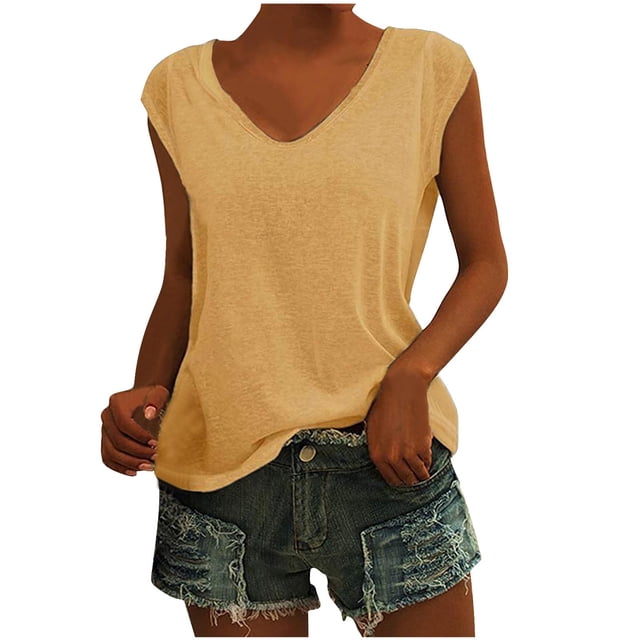 Camisetas de Cuello Redondo Impreso Gradiente de las Mujeres, Manga Corta Casual Top para el Uso Diario