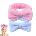 thumbnail image 1 of 2 piezas diadema con lazo, banda para el cabello para maquillaje, lavado, spa, yoga, ejercicio, ducha, banda elástica para el cabello para niñas y mujeres, 1 of 6
