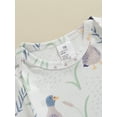 thumbnail image 5 of Bagilaanoe Newborn Baby Girl Summer Rompers Floral Print Short Sleeve Bodysuits 3M 6M 12M 18M Infant Casual One Piece Short Jumpsuit, 5 of 8