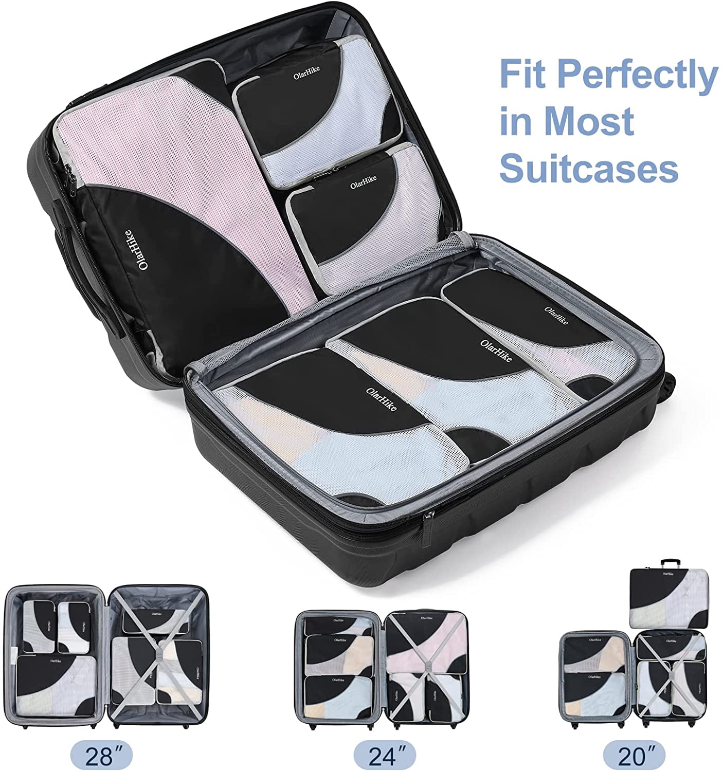 Buy Olarhike 6 Set Packing Cubes 
