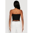 thumbnail image 5 of Womens Side Ruched Cropped Tube Top, 5 of 5