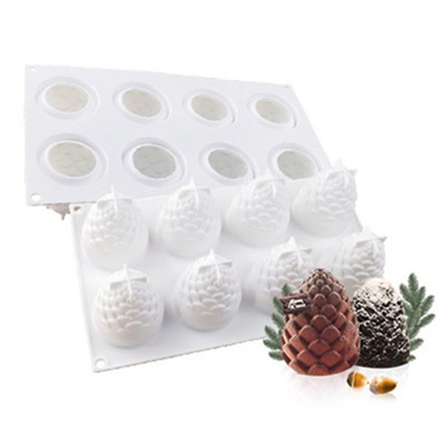 Small Cake Christmas Tree Shape Stencil Food Grade Material Cake Mould for DIY Baking Mousse Cake