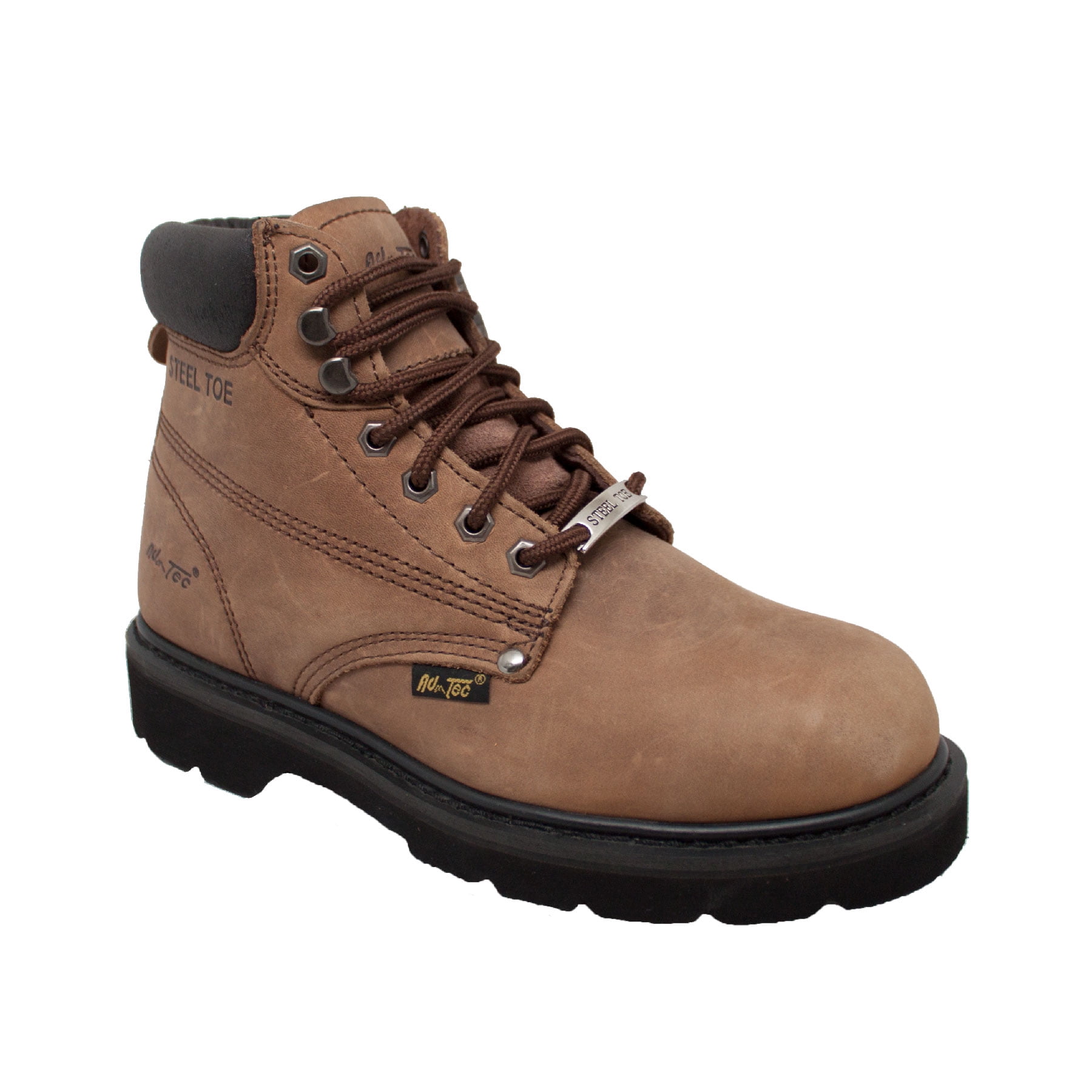 AdTec Men's 8" Composite Toe Cap Waterproof Leather Work Boot Hiker Brown 9679 