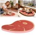 thumbnail image 1 of Planche à Gratter pour Chat en Forme de Steak de Bœuf Matelas Inclinable Planche à Gratter Mignonne Planche à Gratter Texturée Confortable (Base Antidérapante) Décoration de Chambre Appartement Planche à Gratter pour Chat, 1 of 8