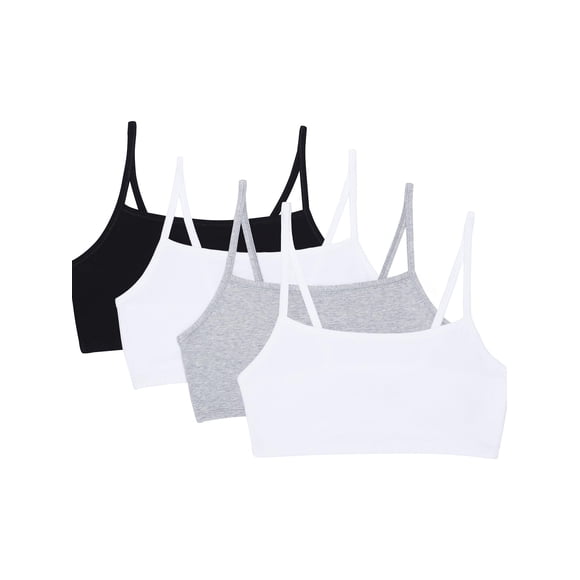Sujetador deportivo Fruit of the Loom de algodón con tirantes finos para mujer