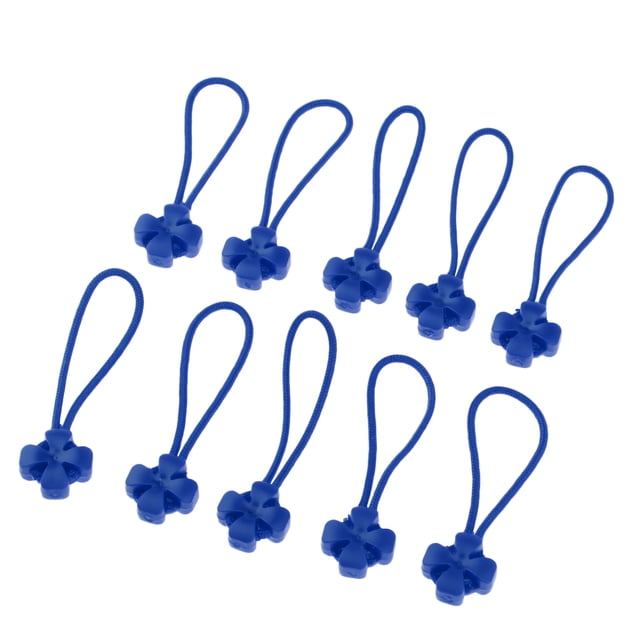 Tirador de la cremallera 10pcs Sunnimix para mochila de viaje al aire libre azul