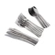thumbnail image 4 of de cubiertos de plástico de 18 piezas, desechables, 8 tenedores de plástico, 8 cucharas de plástico, 8 cubiertos de plástico, de utensilio Plata Macarena Cubiertos Cubiertos Desechables, 4 of 8