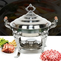 Catering Classic Stainless Steel Chafing Dish Half Round Buffet Chafer 30cm