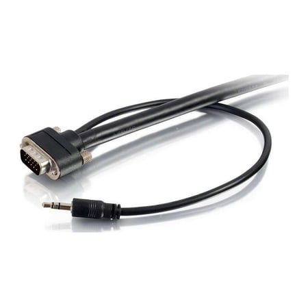 UPC: 0757120502265 | C2G 10ft Select VGA + 3.5mm Stereo Audio A/V Cable M/M – In-Wall CMG-Rated