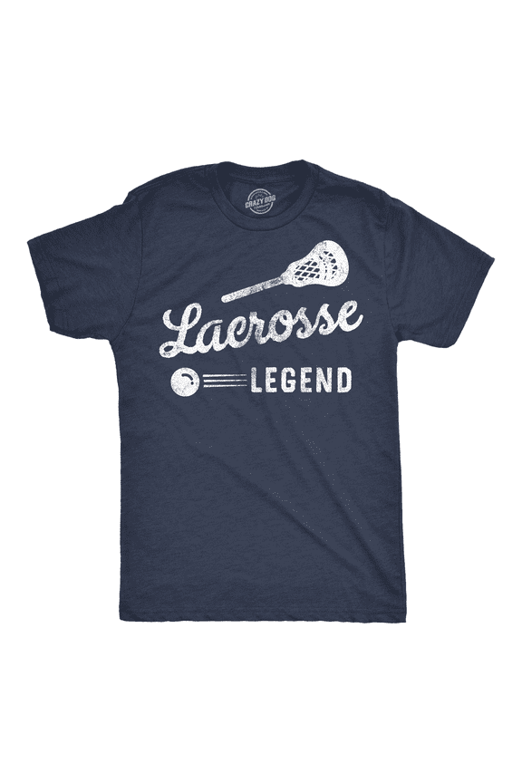 Mens Funny T Shirts Lacrosse Legend Sarcastic Sports Graphic Tee for Men Graphic Tees
