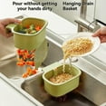 thumbnail image 2 of One-Button Sink Corner Rack: Quick-Drain Self-Cleaning Food Waste Strainer, 2 of 9