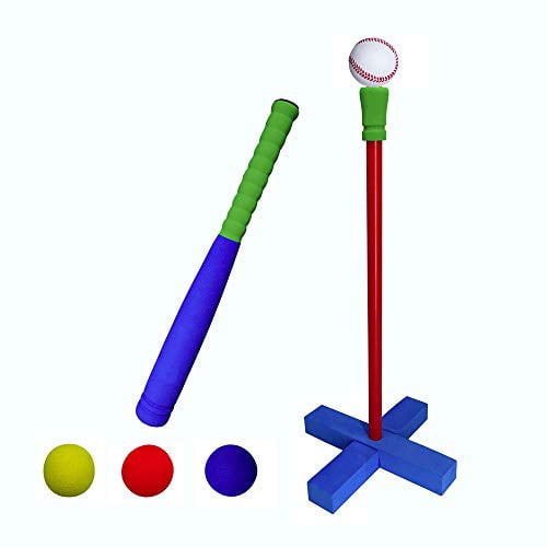 Baseball Childrens Outdoor Foam Baseball Bat And Ball Safe Rounders Set