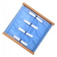 thumbnail image 4 of Tablero para niños, ayuda para vestir al bebé con cremallera, hebilla y botón. Gancho y lazo azul, 4 of 8