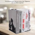 thumbnail image 4 of 1 Pair Cat Shape Book Holder Creative Bookend Book Organizer for Home Office, 4 of 4