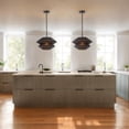 thumbnail image 2 of Adesso Gardner 1-Light Black Pendant Light with Black Irregular Rope Shade, 2 of 6