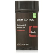 Every Man Jack Deodorant 3Oz Cedarwood (3 Pack).