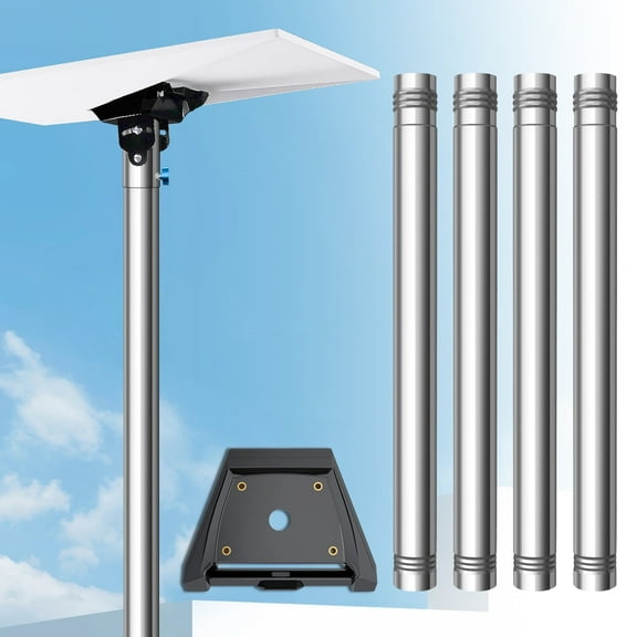 Starlink Pole Mount for Gen 3, Starlink RV Mount Kit Features a Durable 1.5'' Diameter Pole, 7ft Starlink Ground Pole Mount