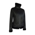 thumbnail image 4 of Women Classic Black Sheepskin Zip Jacket B3 Pilot | Infinity, 4 of 7