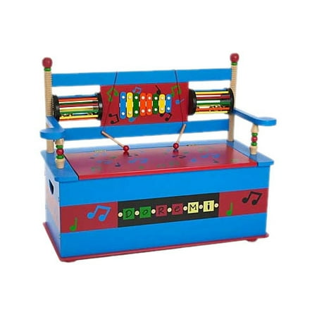 Levels of Discovery Musical Kids Bench with Storage Compartment