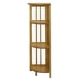 thumbnail image 3 of Casual Home 4-Shelf Corner Folding Bookcase-Color:Natural, 3 of 6