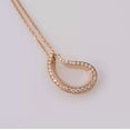 thumbnail image 2 of Om Jewels Teardrop Women's Pendant 14K Yellow Gold Finish 1.85Ct Round Cut Cubic Zirconia, 2 of 4